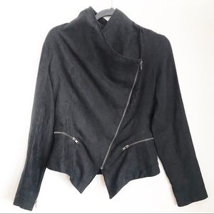 Black Rampage Suede Moto Jacket Sz M ✨